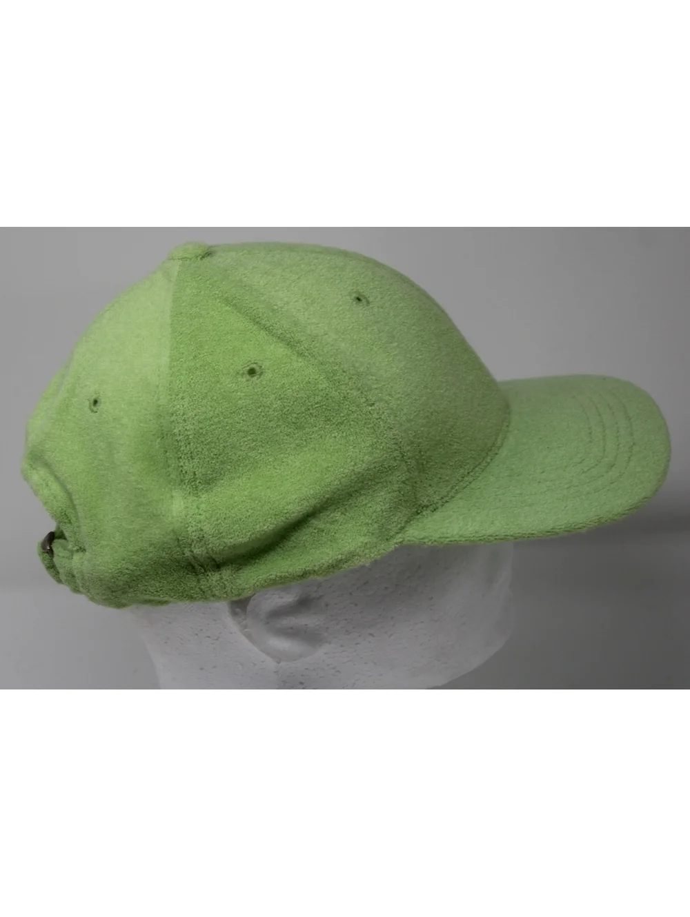 NWOT Lady Caps by Magic Headwear Melon Green Terry Cloth Hat Towel Material Cap